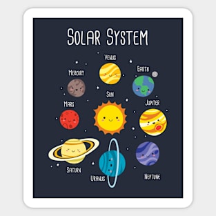 Cute Solar System Bunch Sticker